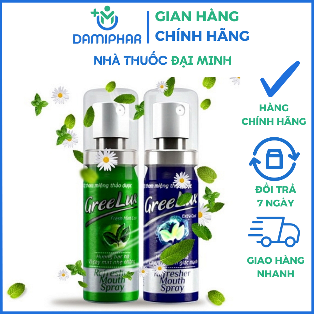 Xịt Thơm Miệng Thảo Dược Greelux Lọ 12ml | Shopee Việt Nam