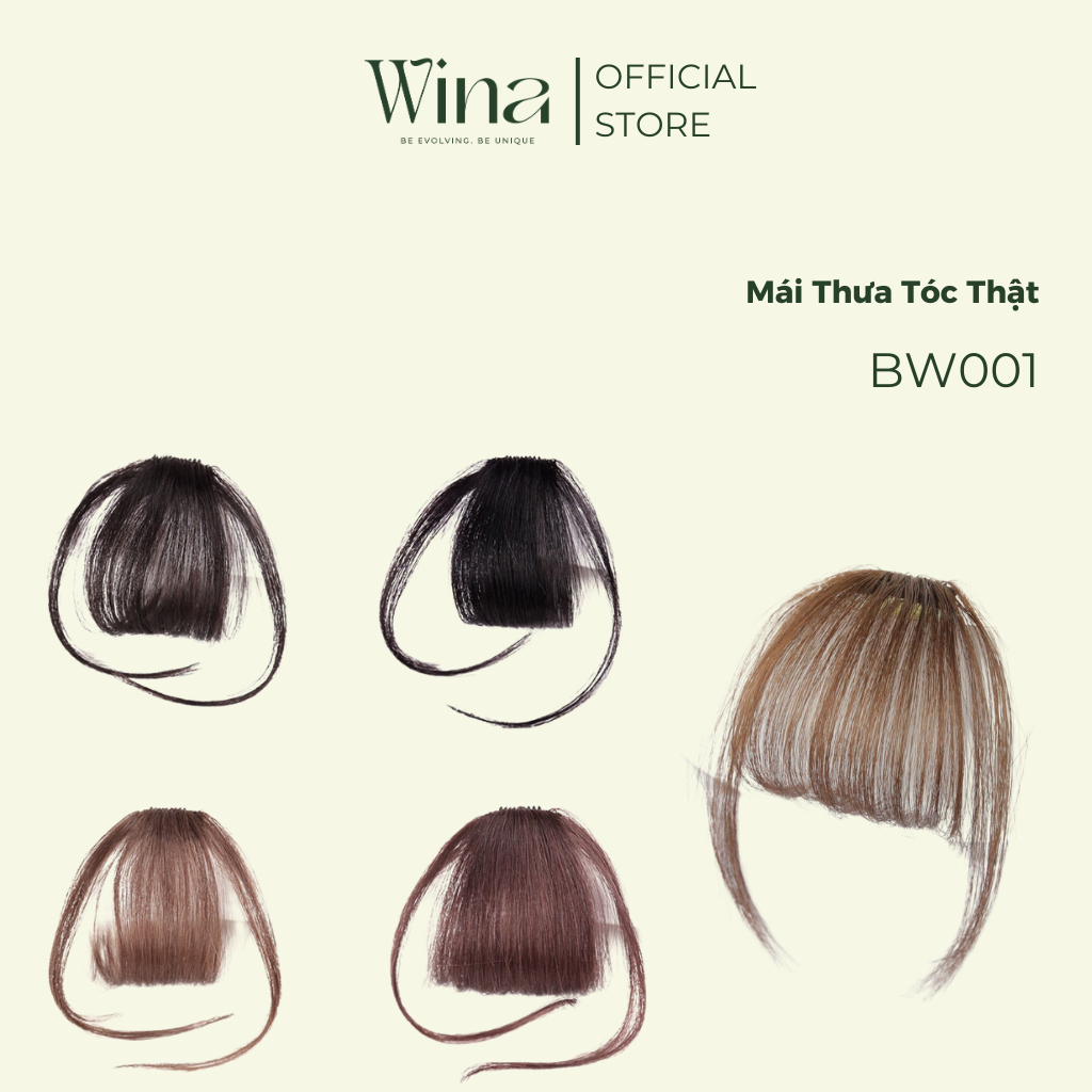 Mái Thưa Tóc Thật ( Có 2 pát - râu ) BW001 | WinaWigs | Shopee Việt Nam