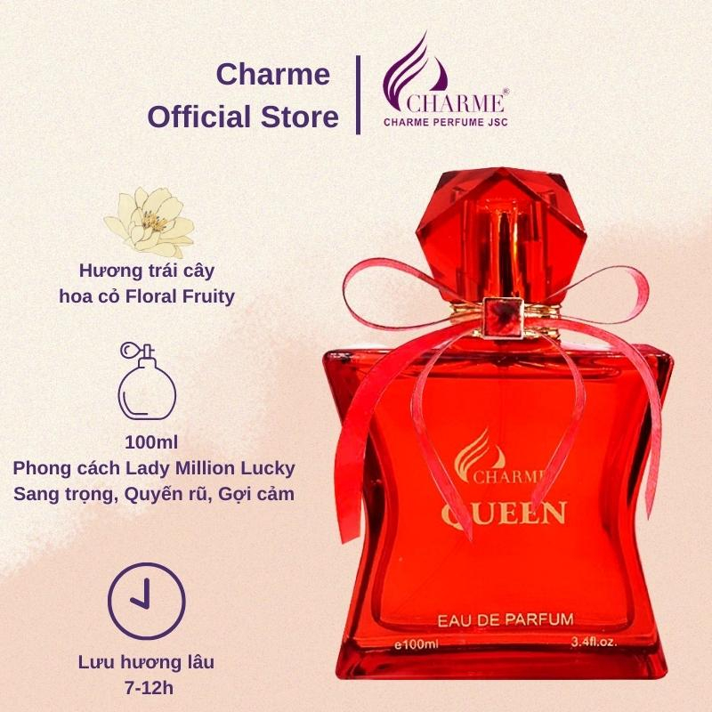 香水(女性用) CHARME QUEEN Eau de Parfum 100ml Nước Hoa Nữ Charme Queen 100ml [Phiên Bản 2024]