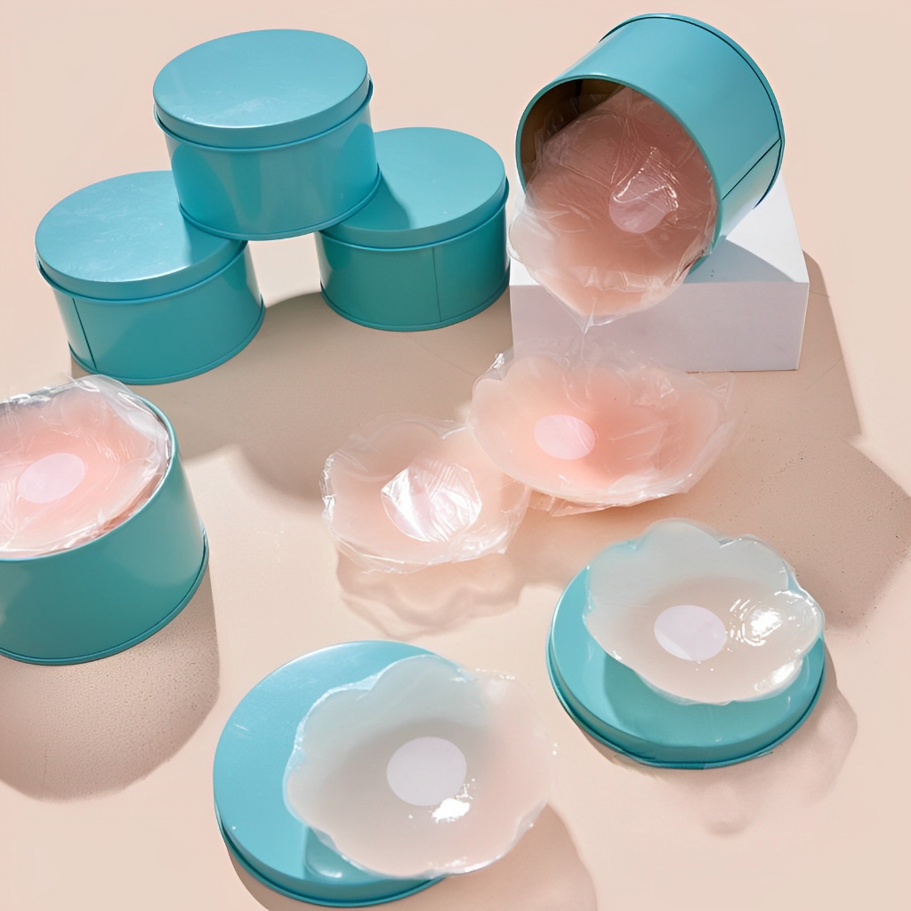 Miếng Dán Ngực Silicon, Dán Ti Hộp 10 Miếng dán ngực siêu dính, chống ...