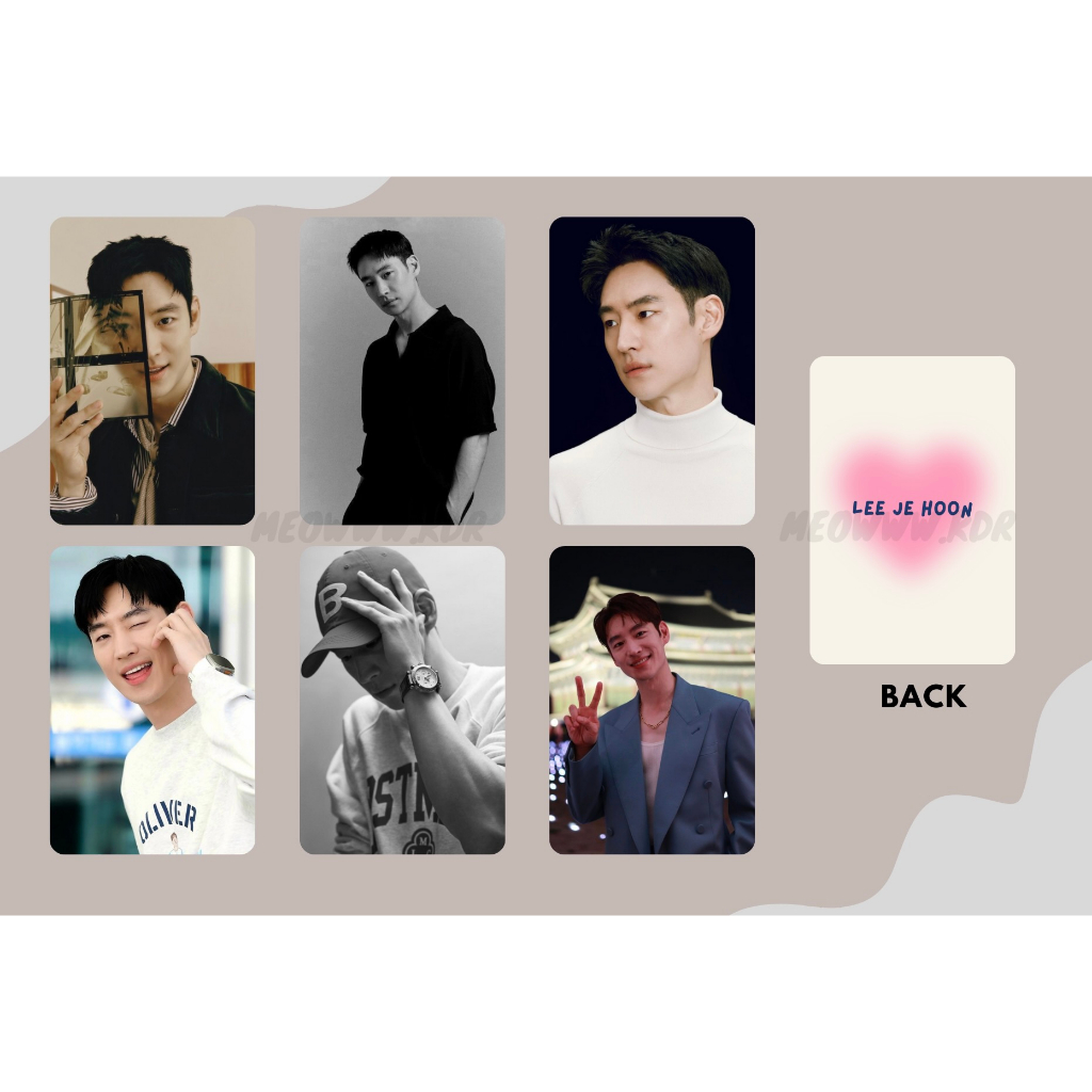 set card bo góc Lee Je Hoon