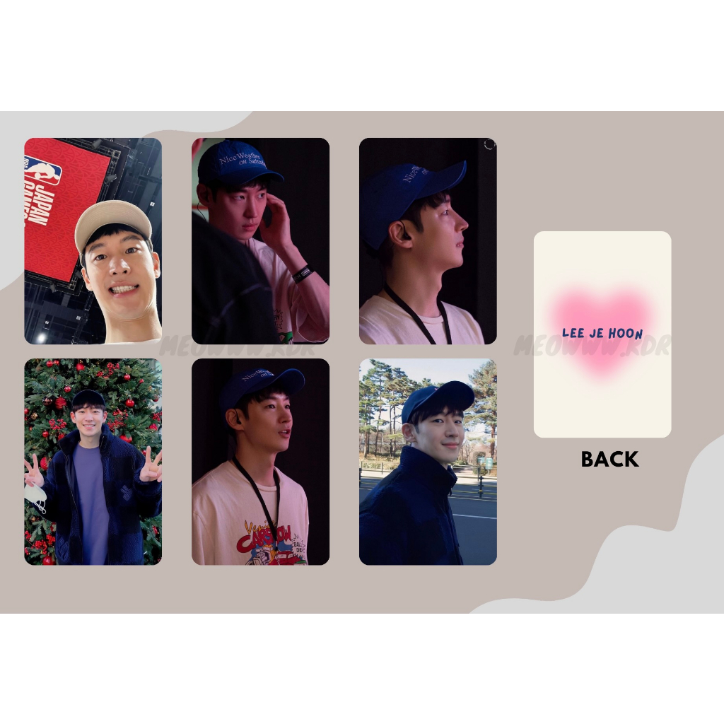 set card bo góc Lee Je Hoon