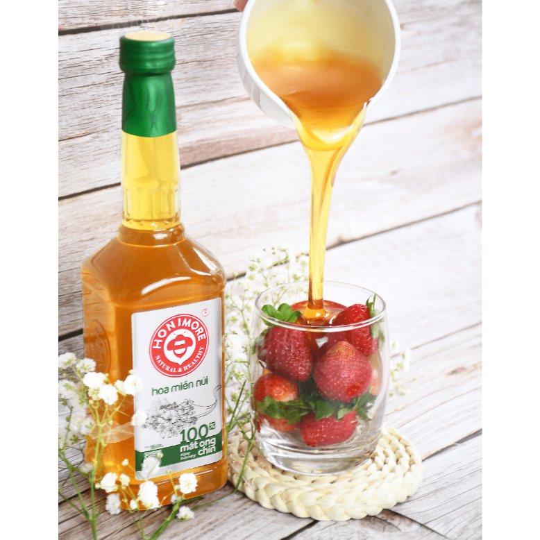 Ảnh Set 2 chai tặng 1 chai: Mật ong chín Hoa Miền Núi Honimore 630g -100% mật ong rừng nguyên chất 3