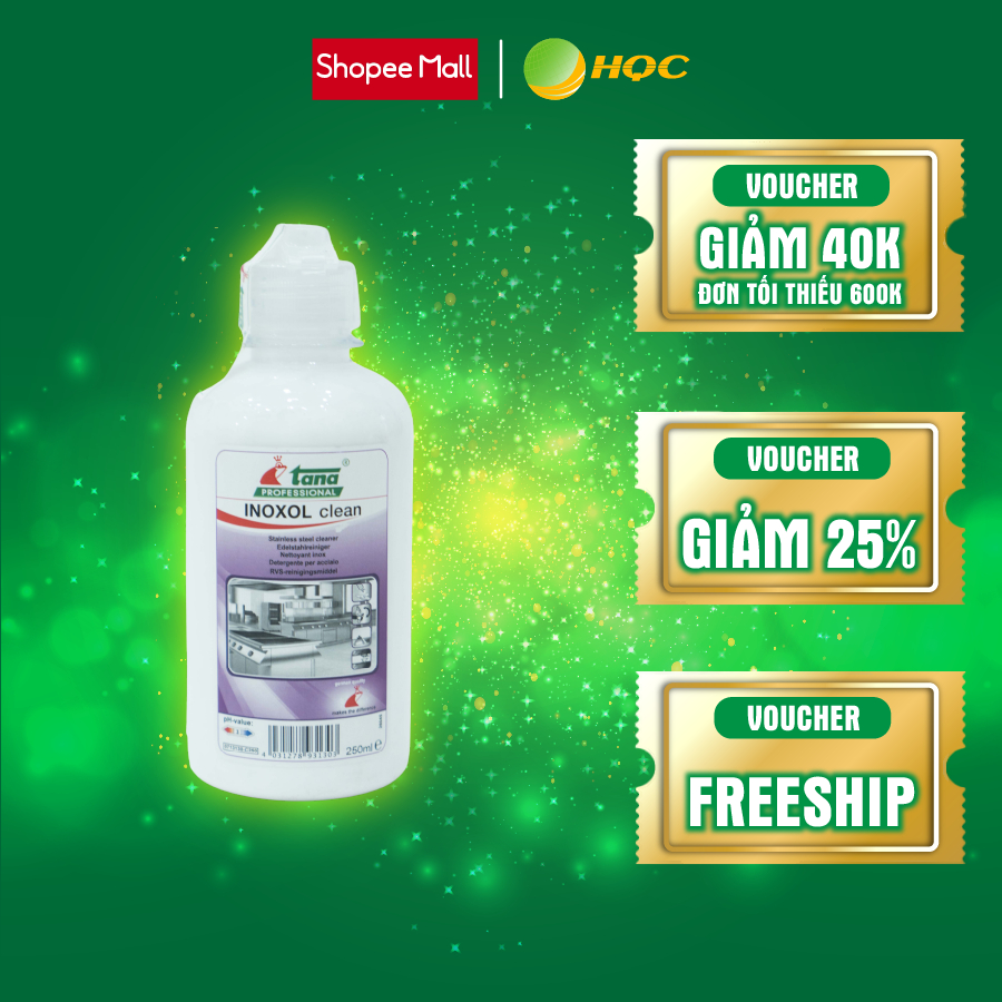Siêu tẩy gỉ sét kim loại inox INOXOL CLEAN nhập khẩu Đức bảo vệ bề mặt vòi sen bồn rửa đồ đồng thép rỉ sét 250ml