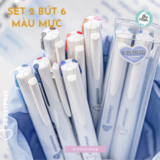 BỘ 2 BÚT 6 MÀU ROSY