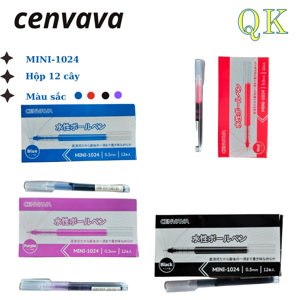 Viết mực nước MINI-1024 (Hộp 12 cây) | Shopee Việt Nam