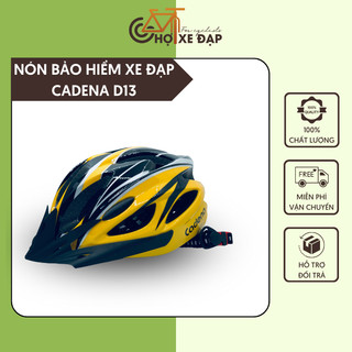 [Tặng chuông xe đạp] Mũ Bảo Hiểm Xe Đạp CADENA D13 Siêu Nhẹ, Nhựa PC Chống Va Đập, Thoáng Khí Điều Chỉnh Size Linh Hoạt