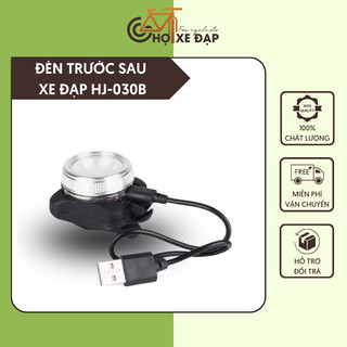 Đèn Trước Sau Xe Đạp HJ-030B Gắn Xe Đạp Thể Thao Kèm Cáp Sạc Siêu Sáng Chống Nước Cực Tốt Chuyên Dụng Bền Bỉ