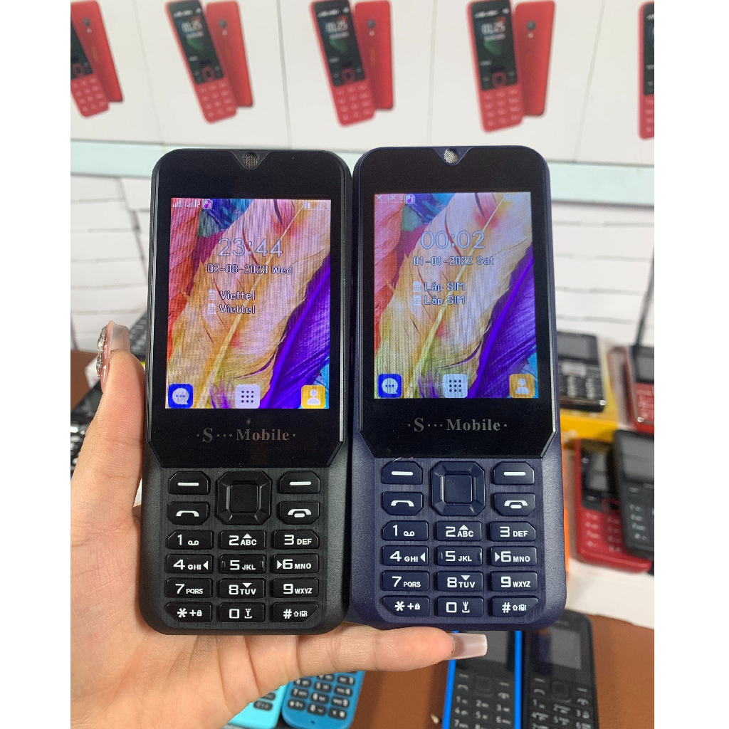 Điện Thoại Nghe Gọi bàn Phím S-Mobile S666 Màn Hình Siêu To 3.5 inchs ...