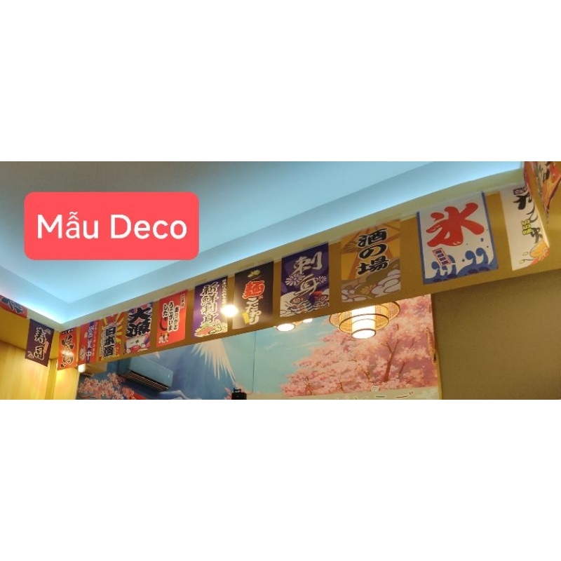 [CỜ Dây NHẬT HÀN 2m5/5m]Cờ dây trang trí quán ăn Nhật Hàn deco nhà hàng sushi Nhật/quán ăn Hàn