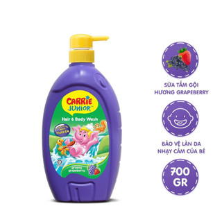 Sữa Tắm Gội Cho Bé Carrie Junior 700g có 6 Mùi
