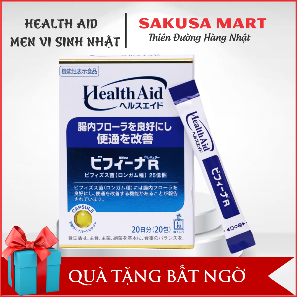 Men vi sinh BIFINA R Health Aid giúp hỗ trợ tiêu hóa của Nhật Bản hộp ...