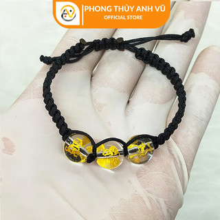 Vòng tết chỉ may mắn thân tý thìn - Vòng tam hợp quý nhân quý thần - Bảo hành 12 tháng