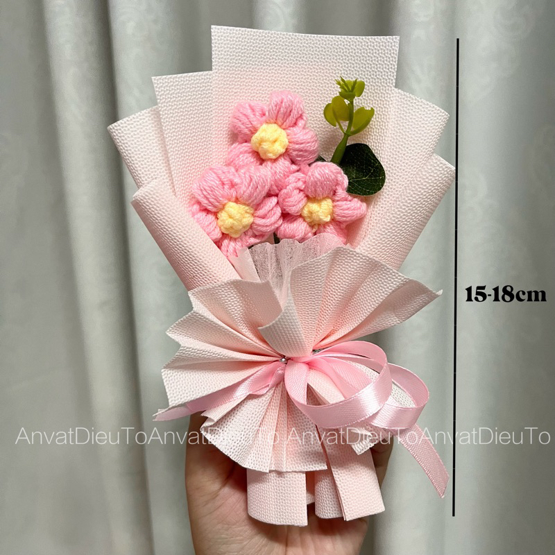 Bó hoa len mini xinh xắn (15-18cm) | Shopee Việt Nam
