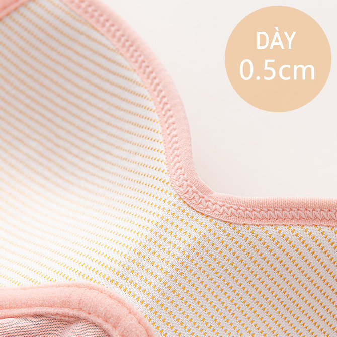 SET 3 Áo Lót Bra Nữ Cotton Gân Tăm Cao Cấp HENISA Mỏng Nhẹ Ôm Form Họa Tiết Hoa Lá Siêu Cute AMN-76 - ảnh 5