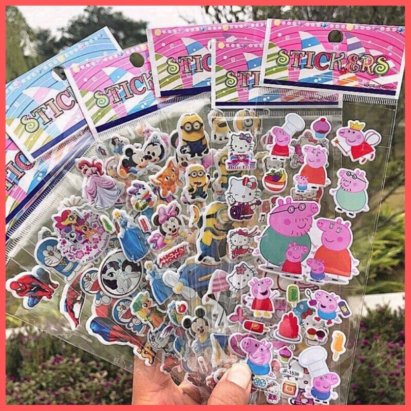 Combo sticker hoạt hình cho bé | Shopee Việt Nam