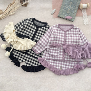 𝐀𝐩𝐫𝐢𝐥 𝐛𝐞́𝐛𝐞́ - Cutemily SET bộ len, áo khoác cadigan mùa đông giữ ấm Cho Bé Gái dễ thương