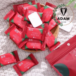 Khăn nén cotton hình viên kẹo Hàn Quốc đa năng tiện dụng túi 20 viên