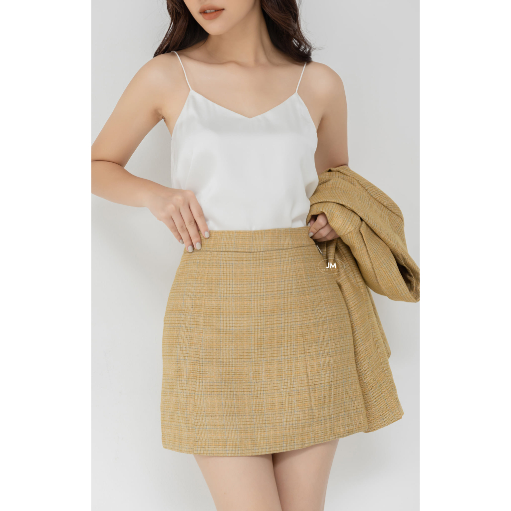 Áo hai dây thiết kế JM Dress Design cổ V chất liệu lụa mềm nhẹ và mịn ASP01.2204K