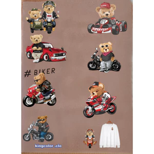 HÌNH ỦI ÉP NHIỆT-Sticker logo GẤU139 ỦI ÁO ĐẸP.MẦU SẮC ẤN TƯỢNG- Hàng thiết kế-ỦI TRỰC TIẾP BẰNG BÀN LÀ.BÀN ỦI TẠI NHÀ