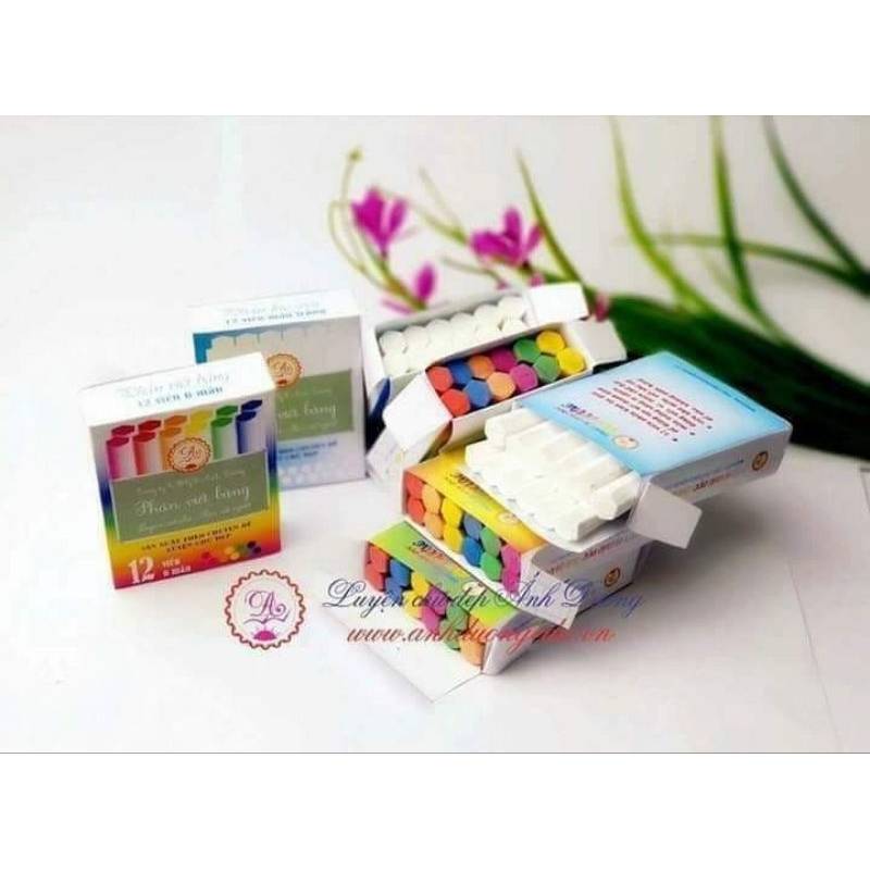 Sét 3 Hộp Phấn Lục Giác Trắng - Màu