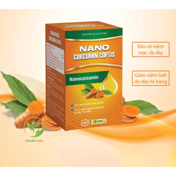 Viên Uống Nano Curcumin Coptis ( viện hàn lâm ) - Bảo vệ niêm mạc,Hỗ trợ giảm viêm loét dạ dày tá tràng