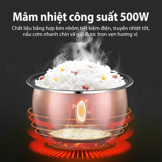 (BH 1 Năm) Nồi cơm điện Samono 1L 500W cho 2-4 người, nấu cơm nhanh chóng, thích hợp cho gia đình nhỏ SW-RCEC10