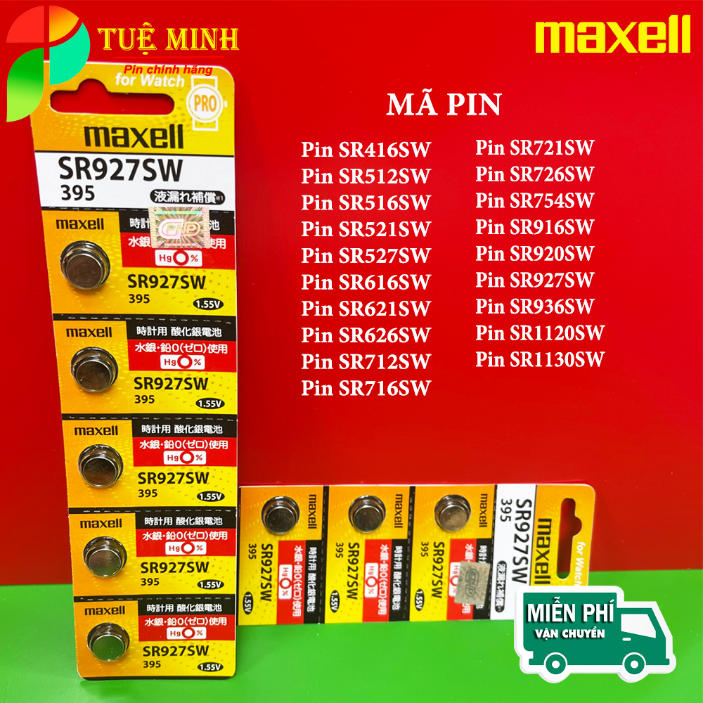 Pin đồng hồ Maxell SR626SW /SR621SW /SR416SW /SR521SW /SR516SW/SR616SW ...