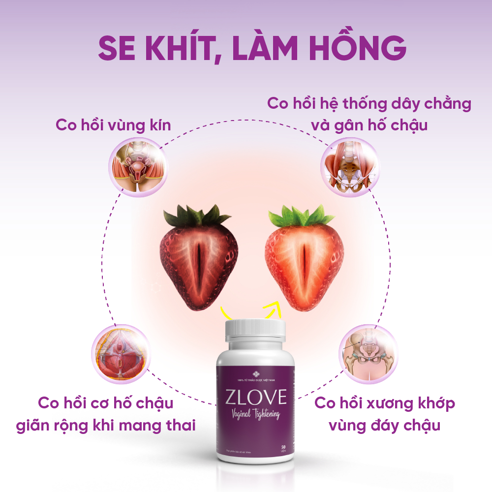 Ảnh Viên uống nội tiết tố nữ Zlove, se khít vùng kín, giảm khô hạn vùng kín ( Hộp 50 Viên) Growgreenaz 4