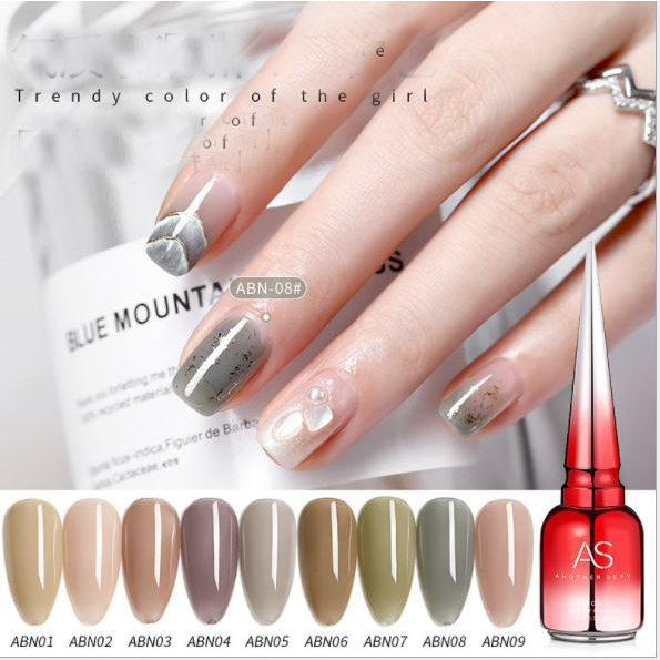 Sơn gel AS mã ABN 9 chai đỏ nhọn chọn lẻ 15ml siêu HOT