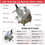 Máy thái rau củ quả đa năng VC60N - Bản nâng cấp mới Newsun (Gía bán chưa bao gồm phí Newsun vận chuyển) — ảnh 2