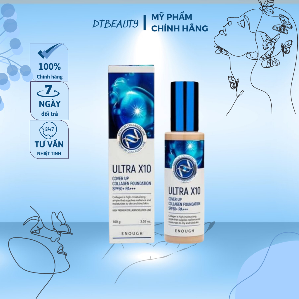 KEM NỀN ENOUGH ULTRA X10 COLLAGEN 100G. | Shopee Việt Nam
