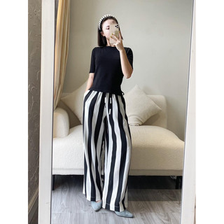 𝗛𝗮̀𝗻𝗴 𝗰𝗵𝗶́𝗻𝗵 𝗵𝗮̃𝗻𝗴 quần lụa giấy kẻ sọc chấm bi ON WORKSHOP