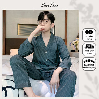 Bộ ngủ pijama nam, bộ pijama nam cao cấp mặc nhà (Kèm ảnh cận vải) - Since Then