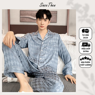 Đồ ngủ nam lụa dài tay mặc nhà, pyjama nam cao cấp lụa dài tay (Kèm ảnh thật) - Since Then