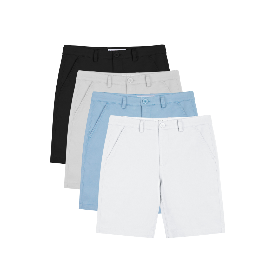 Quần short kaki Nam trơn co giãn LADOS – 4102 form regular basic dễ phối đồ