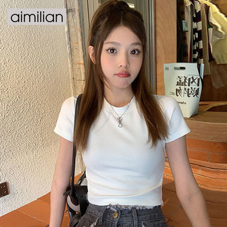 Áo Croptop Thun Tăm Chất Bozip Trơn Nữ