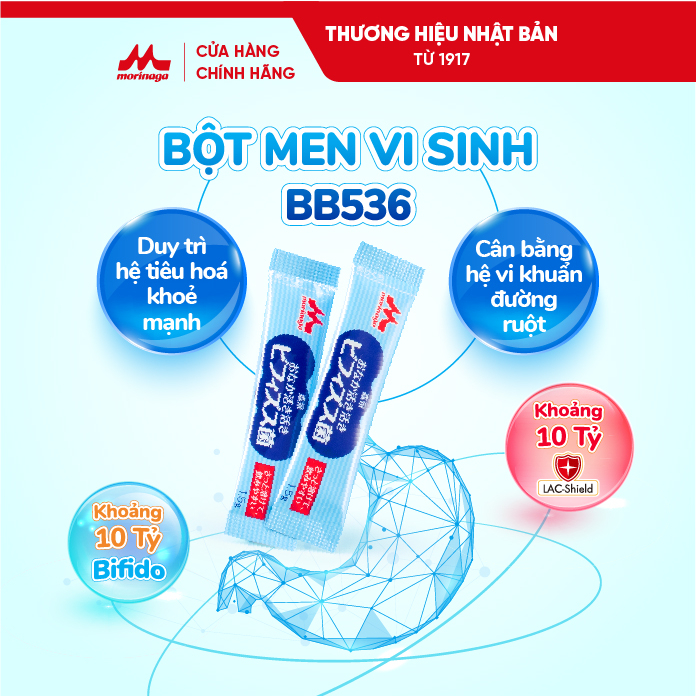 Ảnh Bột Men Vi Sinh Bổ Sung Lợi Khuẩn BB536 Morinaga 1