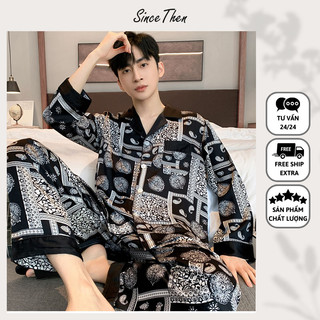Đồ ngủ nam lụa dài Apus, pyjama nam mặc nhà cao cấp (kèm ảnh thật) - SinceThen