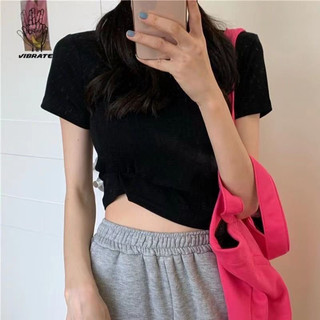 Áo Croptop Thun Tăm Trơn Ôm Body