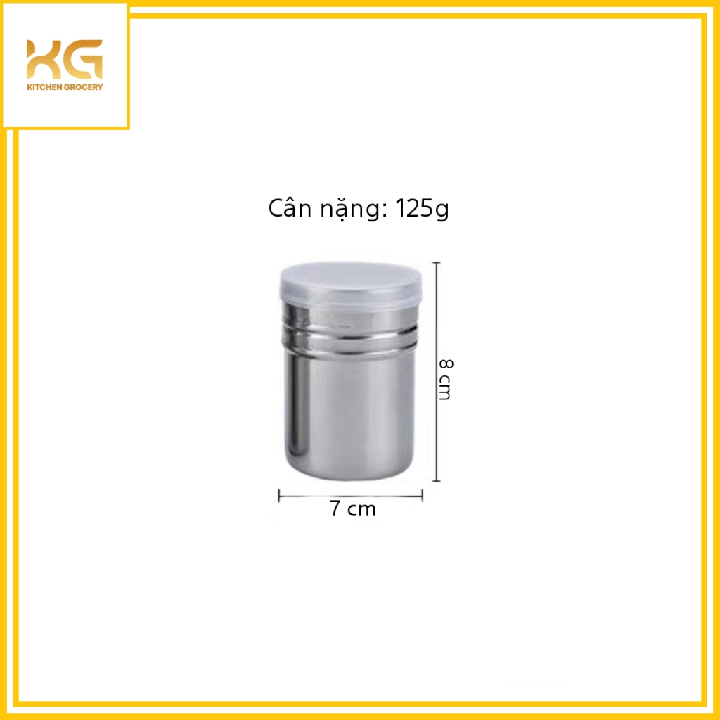 Hủ Inox Rắc Bột Cacao, Đường, Bột Nguyên Liệu Trang Trí | Shopee Việt Nam