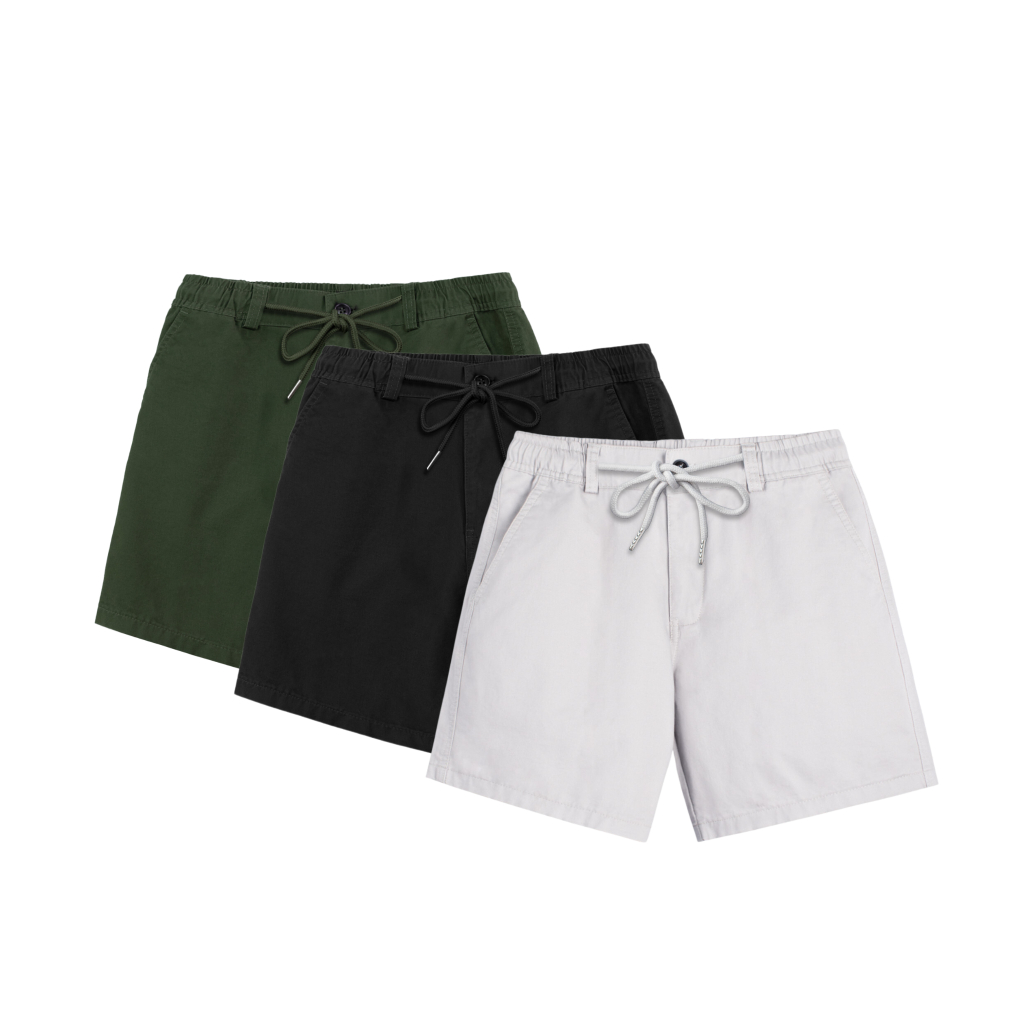 Quần short đùi kaki Nam lưng chun có dây rút cao cấp LADOS-14103 thoáng mát, form đẹp, trẻ trung