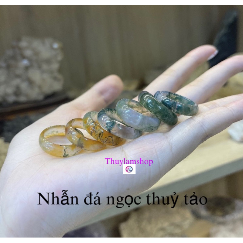 Nhẫn ngoc thuỷ tảo đeo phong thuỷ