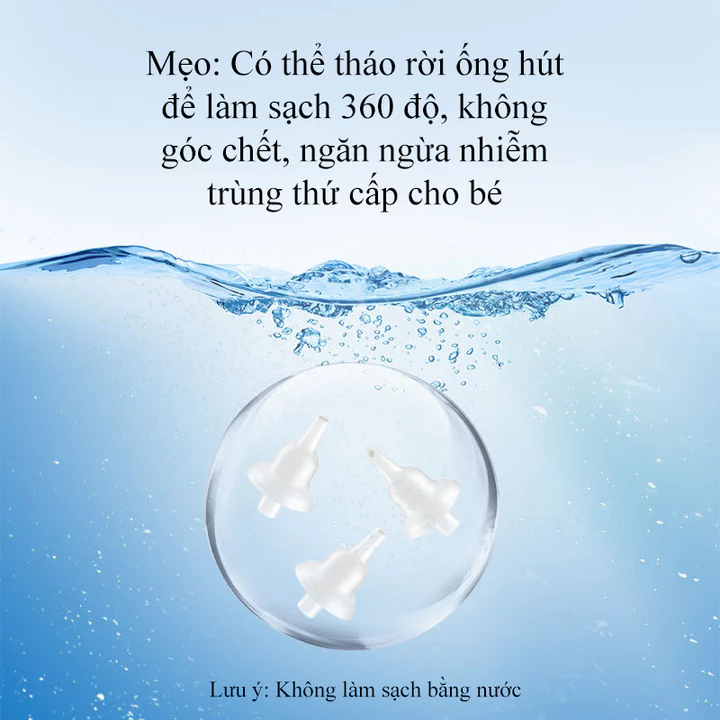 Máy Hút Mũi Cho Bé Sơ Sinh Cao Cấp - Dụng Cụ Làm Sạch Mũi Bằng Điện Êm Dịu An Toàn Cho Trẻ - Máy Hút Đờm 3 Cấp Lực Hút – 5