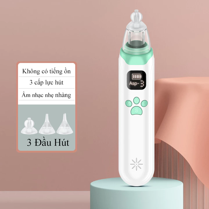 Máy Hút Mũi Cho Bé Sơ Sinh Cao Cấp - Dụng Cụ Làm Sạch Mũi Bằng Điện Êm Dịu An Toàn Cho Trẻ - Máy Hút Đờm 3 Cấp Lực Hút – 4