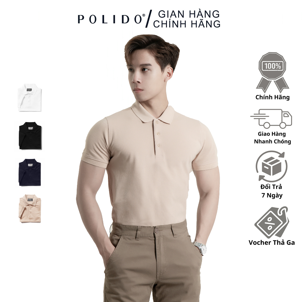 Áo Polo Nam Trơn Màu Camel Chất Liệu Cotton Mềm Mịn Thoáng Mát Thời Trang Nam Hiện Đại Phong Cách Tối Giản Lịch Lãm