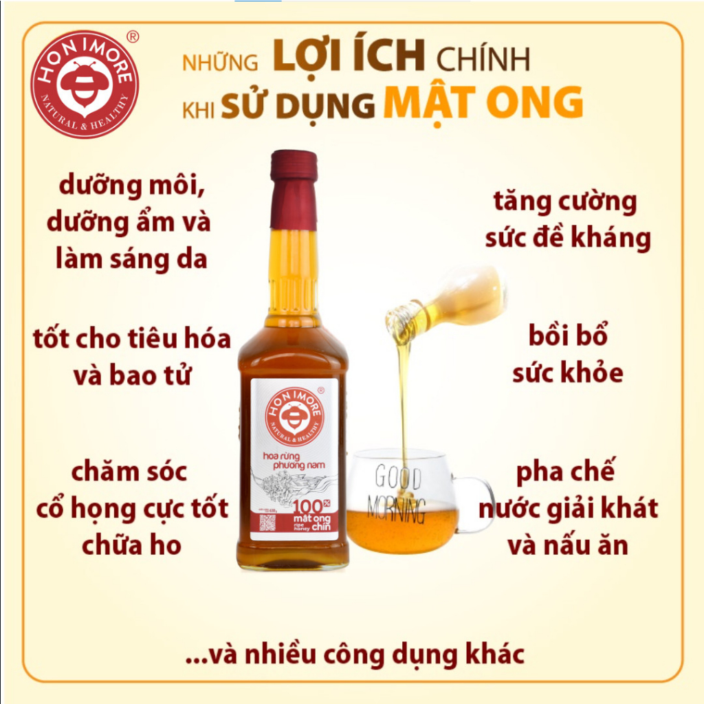 Ảnh Set 2 chai tặng 1 chai cùng loại: Mật ong nguyên chất Hoa Rừng Phương Nam 630g - 100% mật ong chín nguyên chất 2
