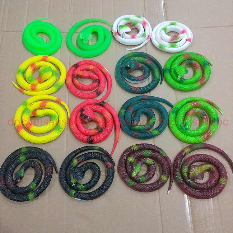 Đồ chơi Troll Rắn Giả Cao Su cao cấp dài 70cm 110cm như thật Rắn Cao Su Xả Stress Chất lượng đảm bảo