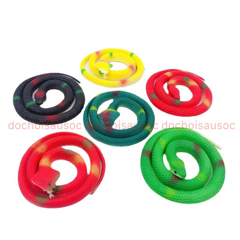 Đồ chơi Troll Rắn Giả Cao Su cao cấp dài 70cm 110cm như thật Rắn Cao Su Xả Stress Chất lượng đảm bảo