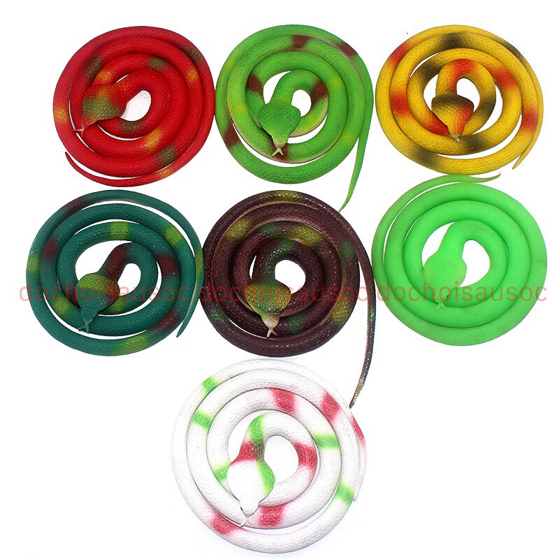 Đồ chơi Troll Rắn Giả Cao Su cao cấp dài 70cm 110cm như thật Rắn Cao Su Xả Stress Chất lượng đảm bảo